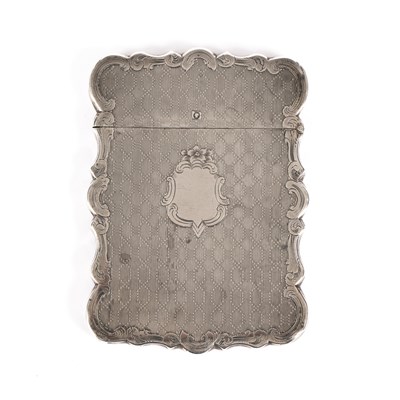 Lot 165 - A Victorian silver visiting card case