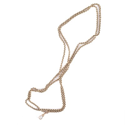 Lot 8 - A 9ct gold guard chain