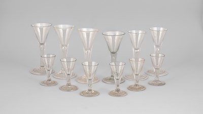Lot 327 - Six English 18th Century wine glasses