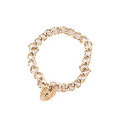 Lot 18 - A 9ct gold curb-link bracelet