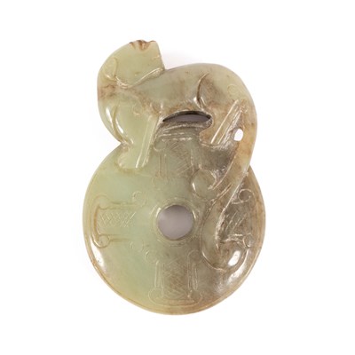 Lot 232 - A Chinese Han style jade carving