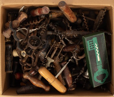 Lot 400 - A collection of over fifty corkscrews