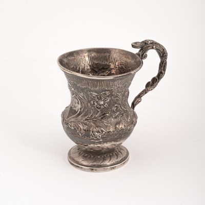 Lot 158 - A Victorian silver Christening mug