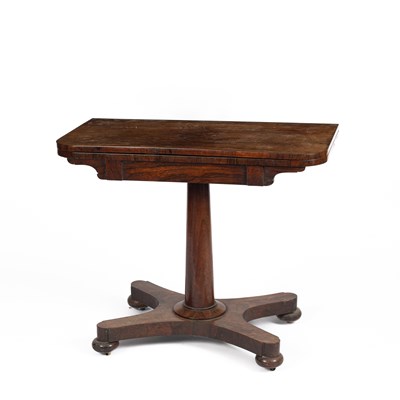Lot 884 - A Regency rosewood card table