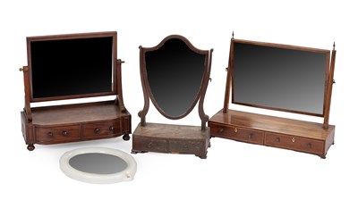 Lot 803 - Three 19th Century mahogany swing frame mirrors
