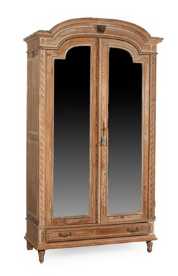 Lot 805 - A French pine armoire