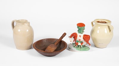 Lot 268 - A Doulton Lambeth cream glazed 1 gallon jug