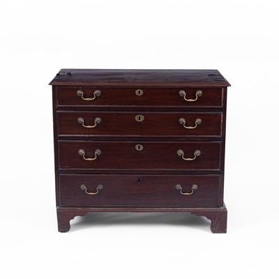 Lot 888 - A George III mahogany four drawer chest
