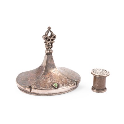 Lot 71 - A large white metal Merchant's seal of Sir Charles Rouse Boughton