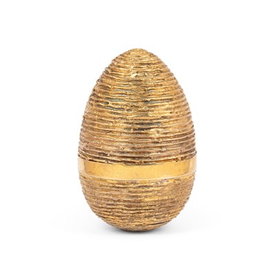 Lot 28 - Stuart Devlin (1931-2018) A silver-gilt surprise egg
