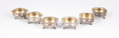 Lot 23 - A set of six George III silver open salts