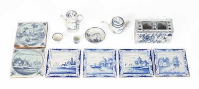 Lot 263 - A miniature or toy tea service