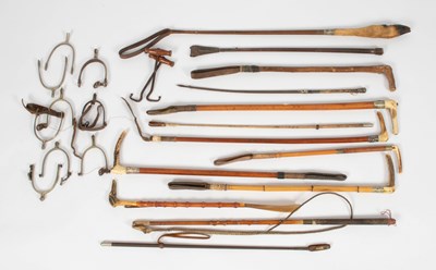 Lot 355 - A collection of riding crops