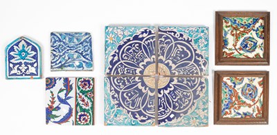 Lot 216 - A pair of Turkish ceramic tiles