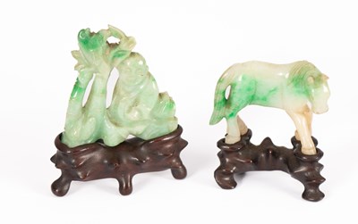 Lot 230 - Two jade small figures