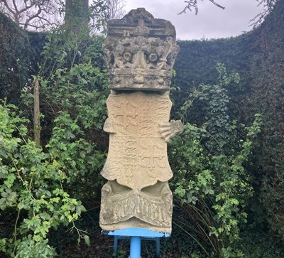 Lot 562 - The carved stone coat of arms of Edward I from the old Palace of Westminster