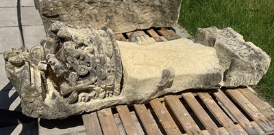 Lot 562 - The carved stone coat of arms of Edward I from the old Palace of Westminster
