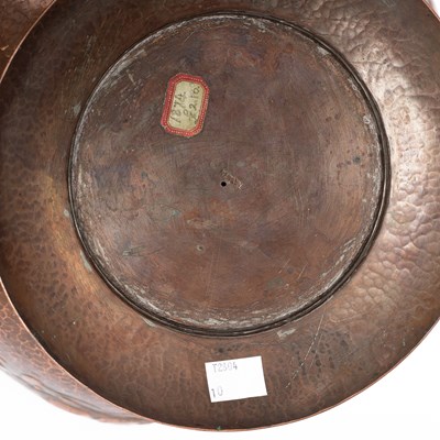 Lot 18 - A Newlyn pedestal copper rose bowl