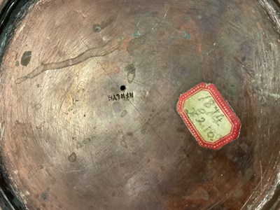 Lot 18 - A Newlyn pedestal copper rose bowl