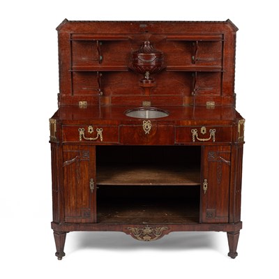 Lot 296 - A Louis XVI walnut buffet