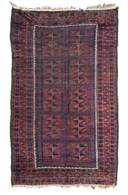Lot 411 - A small Belouch carpet