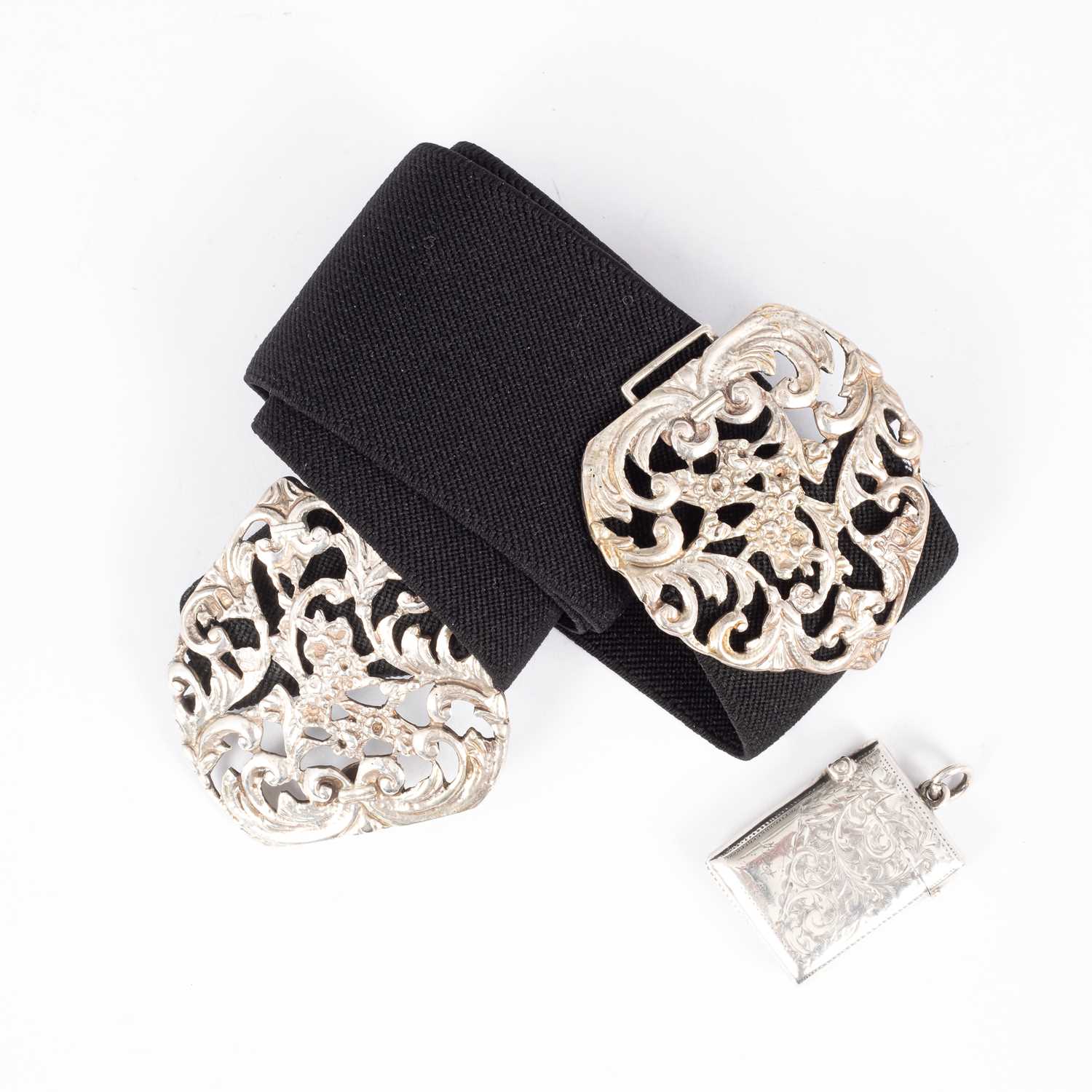 Lot 77 - A Victorian nurse's silver buckle