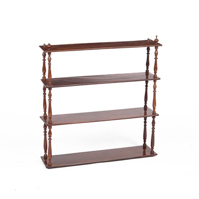 Lot 326 - A set of Victorian mahogany wall hanging shelves