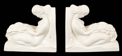 Lot 850 - A pair of Continental Art Deco bookends