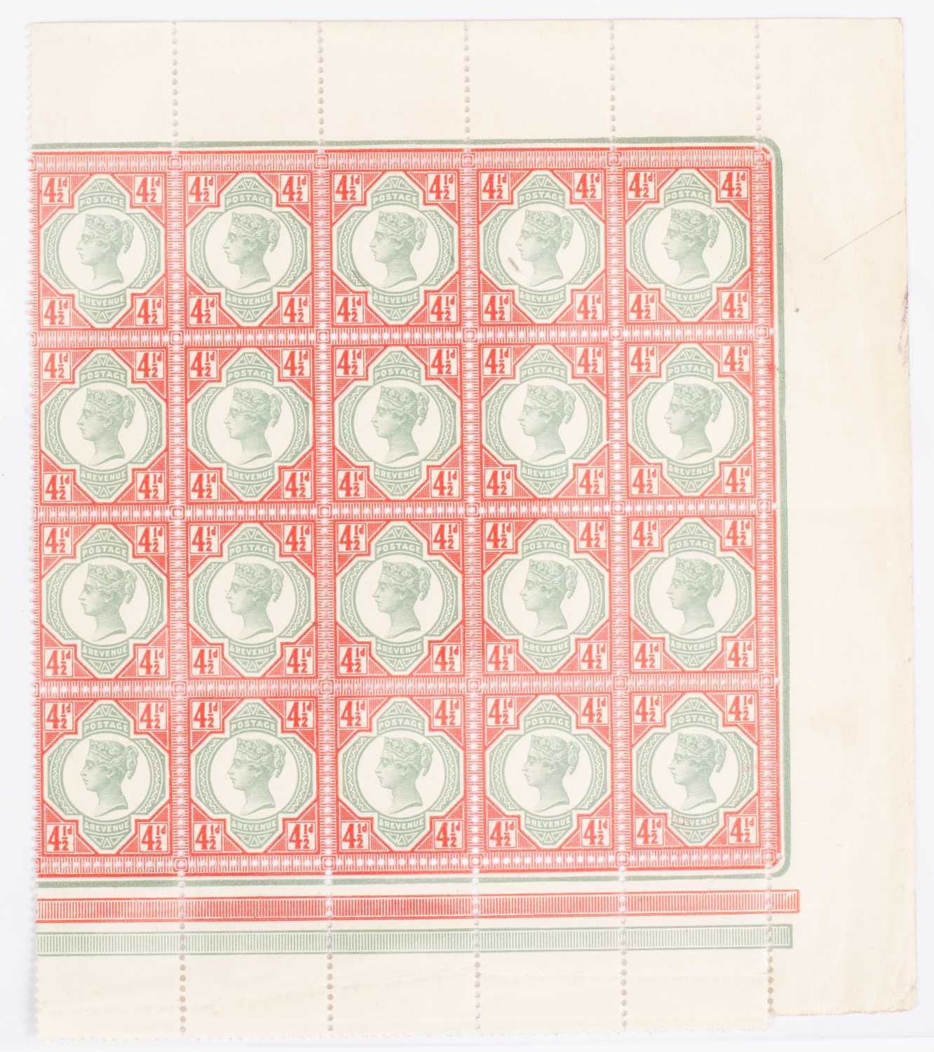 Lot 968 - QV ‘Jubilee’ issue 4 ½d