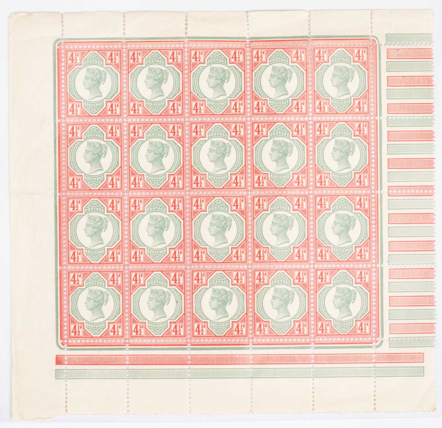 Lot 969 - QV ‘Jubilee’ issue 4 ½d