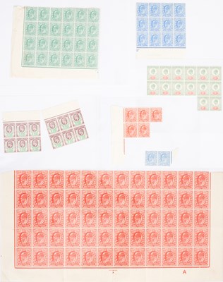 Lot 982 - KEVII group of ½d. to 2½d
