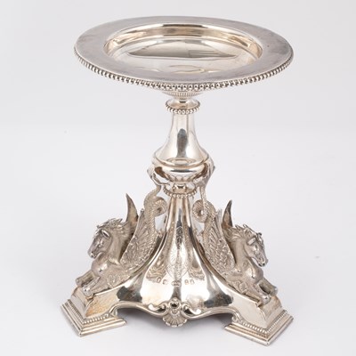 Lot 63 - A set of three Victorian silver centrepieces