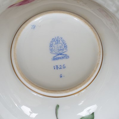 Lot 322 - A Herend Fruit and Flowers pattern part tea service