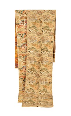 Lot 260 - Two Japanese machine made wall hangings