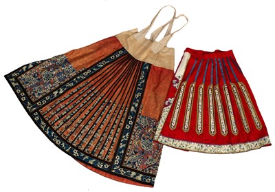 Lot 253 - Two Chinese skirts