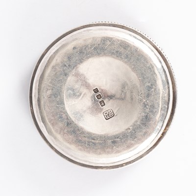 Lot 14 - A silver communion wafer box