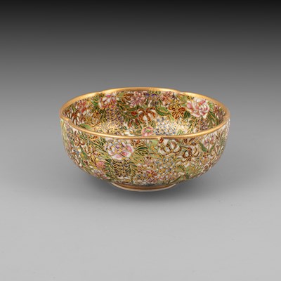 Lot 299 - A small Satsuma floral form bowl