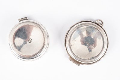 Lot 15 - Two silver communion wafer boxes