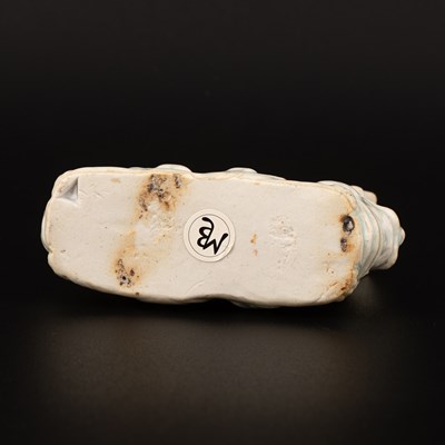 Lot A small Qingbai porcelain animal form brush holder