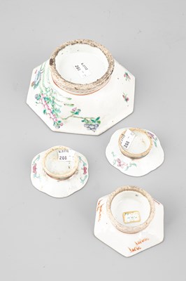 Lot 304 - A group of four Chinese famille rose dishes