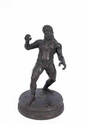 Lot 692 - A Neapolitan Grand Tour bronze depicting the drunken Hercules