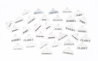 Lot 804 - A quantity of ceramic bin labels