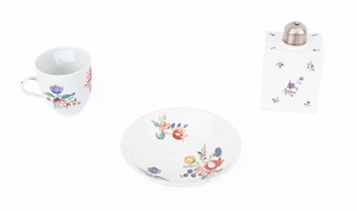 Lot 806 - A Nymphenburg porcelain tea caddy
