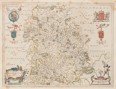 Lot 944 - [Shropshire & Staffordshire] Blaeu (Johannes) Comitatus Salopiensis