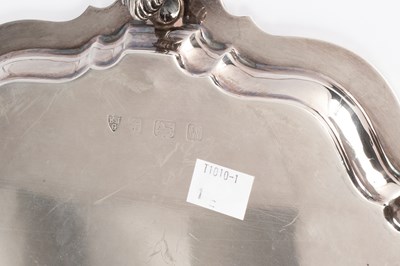 Lot 3 - A silver presentation salver