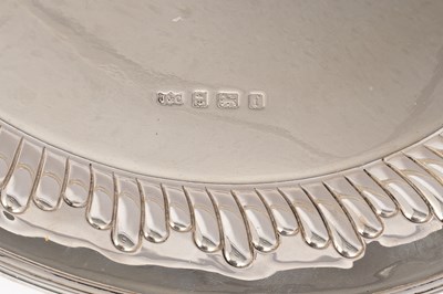 Lot 4 - An Edwardian silver salver