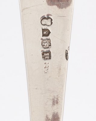 Lot 9 - A Scottish silver soup ladle