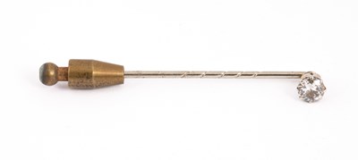Lot 177 - A diamond single stone stick pin