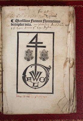 Lot 713 - Ficino (Marsilio, 1433-1499) De Triplici Vita