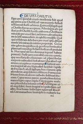 Lot 713 - Ficino (Marsilio, 1433-1499) De Triplici Vita